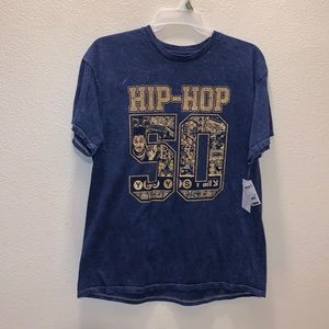 NWT Rock the Bells blue hip hop 50 short sleeve shirt